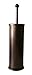 YoYo Moon Bronze Toilet Brush for Tall Toilet Bowl with Lid Brush Holder