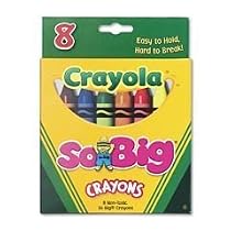 Box of 8 Crayons - Jumbo (So Big) Size