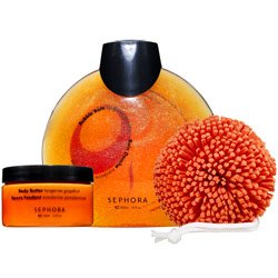 Sephora Brand Tangerine Grapefruit Bath Set