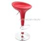 The Bella Leather Bombo Modern Bar Stool-Red