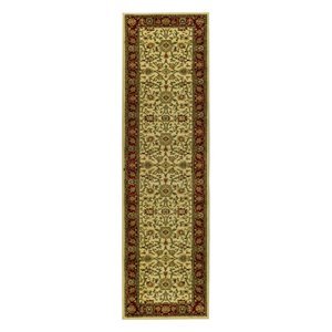 Safavieh Lyndhurst Collection LNH212K Ivory and Red Area Runner, 2-Feet 3-Inch by 6-Feet