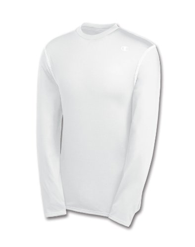 Champion T625 Double Dry Competitor Compression Long Sleeve - White X-Large