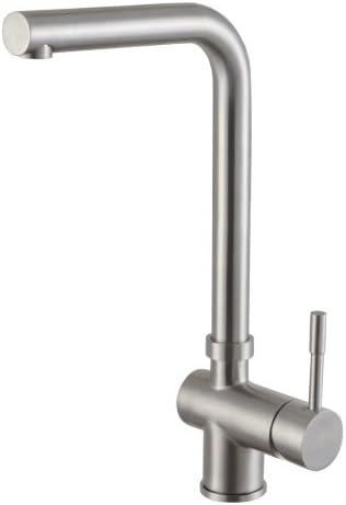 WFU® N2203B Stainless Steel Lead Free Single Handle Kitchen Sink Faucet - Brushed Nickel