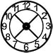 Giant 36 Inch Diameter Hand-crafted Tower Wall Clock (Arabic Numerals, X Style)