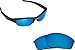 Seek Optics Compatible/Replacement Lenses for Oakley Flak Jacket Blue Mirror