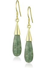 18k Yellow Gold Plated Sterling Silver Drop Earrings