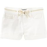 オシュコシュ OSHKOSH/ ツイル ロール-カフ ショーツ アイボリー ボトムスショートパンツ 8歳【並行輸入】