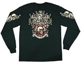 Lucky 13 Z CREST Mens Long-Sleeved T-Shirt- Black