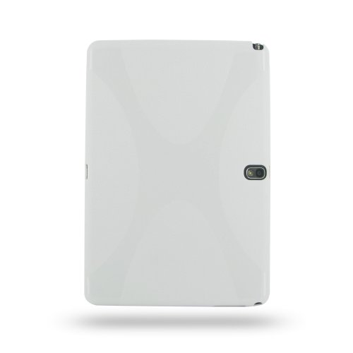 Samsung Galaxy Note 10.1 2014 Edition Soft Plastic Case Cover - SM-P600 SM-P601 SM-P605 (White) by SpringFields