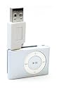 White - iPod Shuffle 2nd Generation USB Charger Adapter