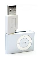 White - iPod Shuffle 2nd Generation USB Charger Adapter