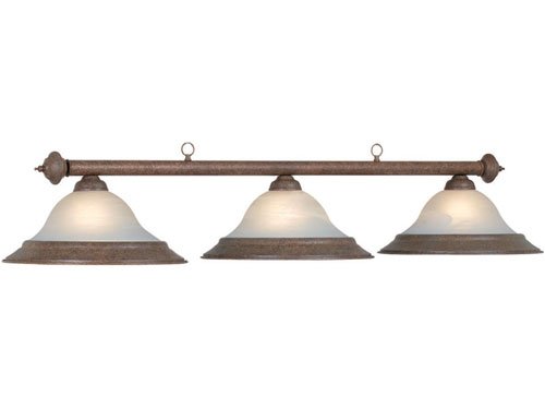  Alabaster 3 Shade Pool Table Light 