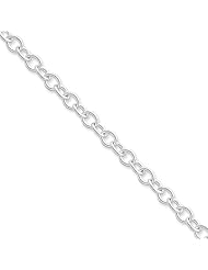.925 Sterling Silver 5.75mm Oval cable Chain