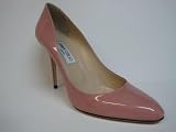 JIMMY CHOO Lewis Blush Patent Leather Pumps 41