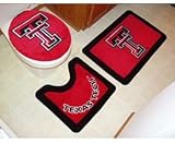 NCAA Texas Tech Red Raiders 3-Piece Bath Rug Set