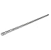 Shensee Simple Women Long Pin Hair Pin Stick Metal Gold Silver Hair Fork Accessories (Silver)
