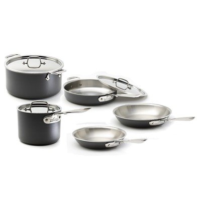 All Clad LTD2 8-Piece Hard Anodized Cookware Set