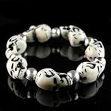 Pirate Skull Bead Stretch Bracelet