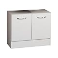 Ambientehome 54051 Waschbeckenunterschrank Javari wei� 30.5 x 65 x 55 cm