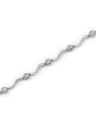 14K White Gold Diamond Bracelet