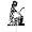 www.flohmarktartikel.com - Silhouetten Gartenstecker Frau mit Buchstaben