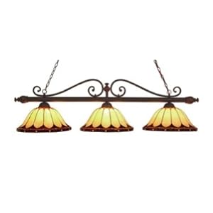 Ruhlmann Game Room Chandelier in Burnished Copper by Landmark Lighting