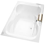Jacuzzi H524959WH Mito 6 Acrylic 72-Inch by 42-Inch by 21-1/2-Inch Soaking Bath, White Finish