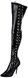 Pleaser Women's Seduce-3050 Boot,Black Polyurethane,10 M US