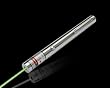 Silver Dimple Grip Finish 5mw 532nm Astronomy Powerful Green Laser Pointer - Silver