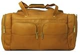 David King Leather Two Pocket Duffel Bag - in your choice of colors