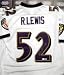 Ray Lewis autographed White Football Jersey (Baltimore Ravens)