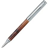 925er Sterling Silber und Bruyereholz Kugelschreiber FIDELIO WOOD