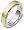 6mm Titanium & 14 Karat Yellow Gold SPINNING Diamond Wedding Band Ring - 6.25