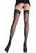 Valentine's Day Sheer Thigh High Nylon Stocking with Lace Top and Back Seam