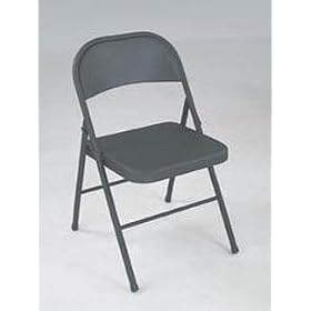 4-Pack Steel Folding Chair (Black) (Black) (29.5"H x 18.25"W x 19"D)