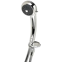 Pollenex PO5201X 5-Setting Massaging Handheld Shower, Chrome