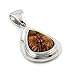 Brown Millefiori Drop Pendant