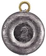 ROUND DISC DISK SINKERS -3 OZ EACH- PACK OF 10