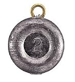 ROUND DISC DISK SINKERS- 4 OZ EACH- PACK OF 10