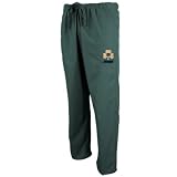 NCAA Notre Dame Fighting Irish Green Shamrock Scrub Pants (X-Small)