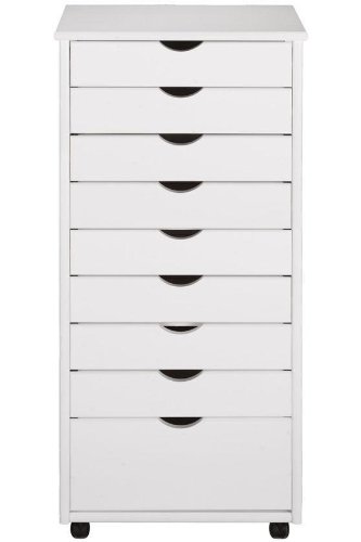 Sale Stanton 8 1 Drawer Wide Storage Cart 41hx20w White Discount