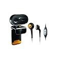 Philips SPZ2500 VGA PC Webcam (Mikrofon, 1,3 MP (interpoliert), hochwertiges MultiMedia Headset, Abdeckung )