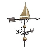 Sailboat 46â Weathervane-Gold/Bronze