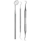 Dental Tarter Scraper and Remover Set Stainless Steel With Free Protective packing