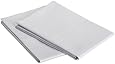Pinzon Hemstitch 400-Thread-Count Egyptian Cotton Sateen King Pillowcase - Set of 2, Light Grey