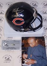 Mike Singletary Autographed Chicago Bears Mini Football Helmet with 
