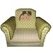 Lambs & Ivy Papagayo Upholstered Rocking Chair, Green