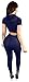 Kashani Women's Casual Sport Workout Hooded Crop Top Long Pant Jumpsuits Rompers