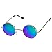 zeroUV - Lennon Style Small Round Color Mirrored Lens Circle Sunglasses