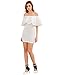 MakeMeChic Women's Off Shoulder Ruffle Mini Dress Boho Bodycon Dress